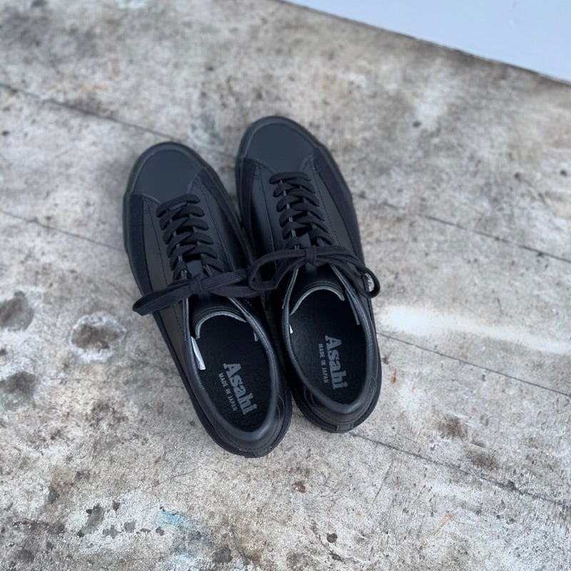 Asahi】BELTED LOW LEATHER / col.BLACK | lupus o