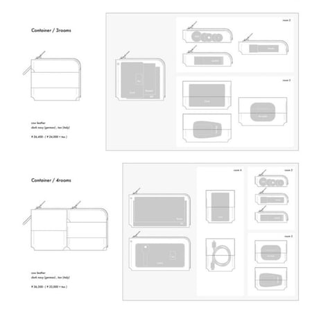 【JINMON】CONTAINER "3rooms"