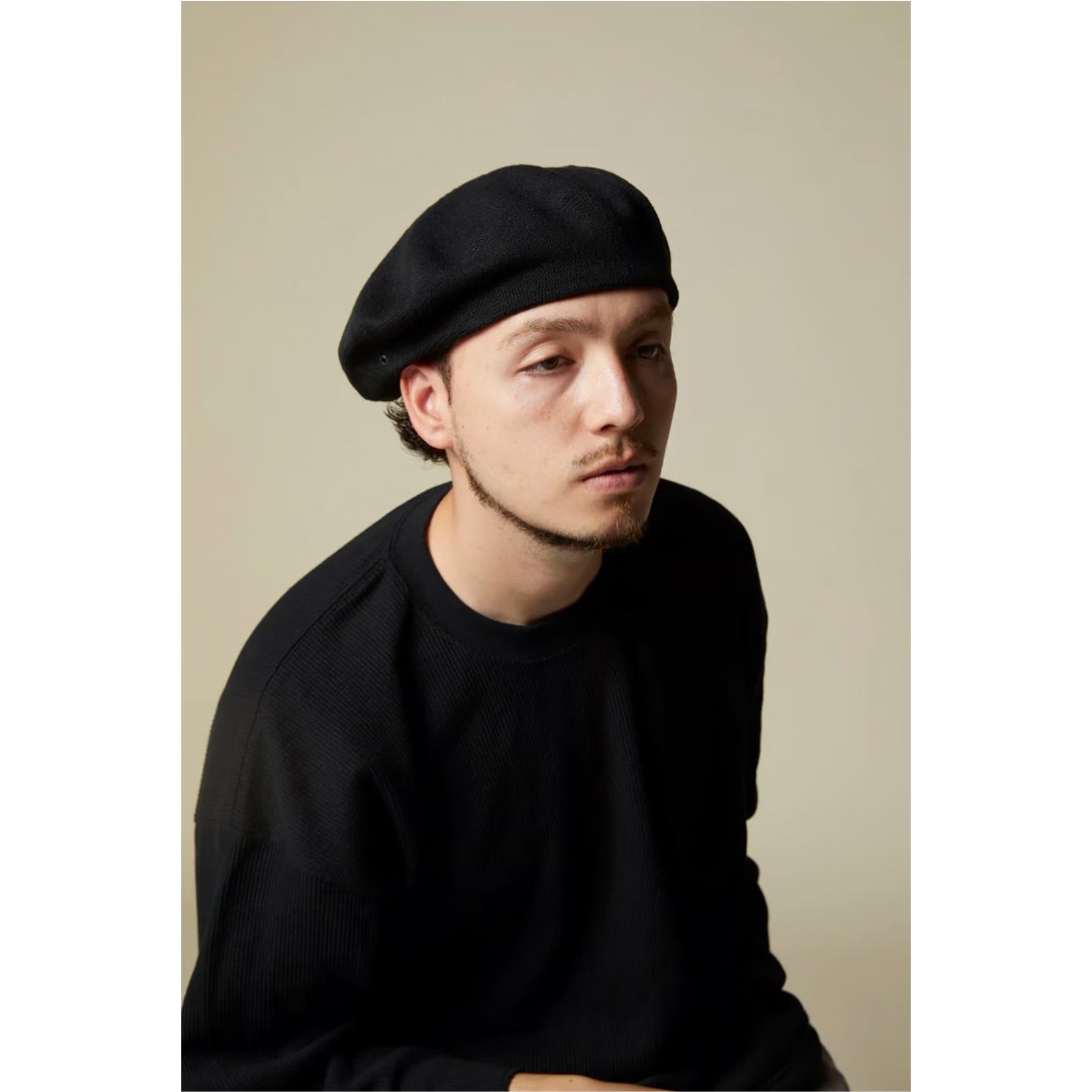 FORSOMEONE 14300円 NYLON BERET ブラック ベレー FORSOMEONE（フォーサムワン）の「FORSOMEONE NYLON BERET