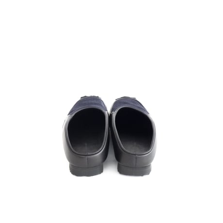 【MIDORIKAWARYO】lupus別注"carbon leather mule"  / col. BLACK×NAVY