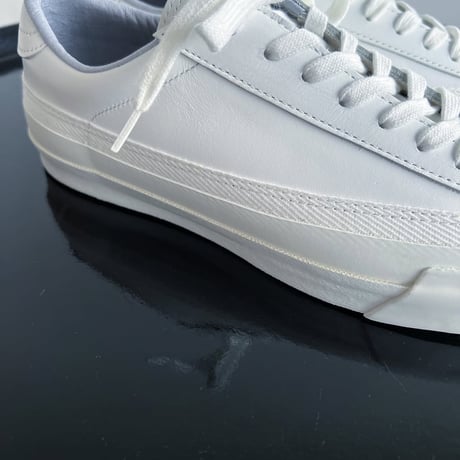 【Asahi】BELTED LOW LEATHER - col.WHITE