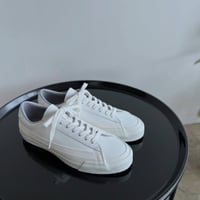 【Asahi】BELTED LOW LEATHER - col.WHITE