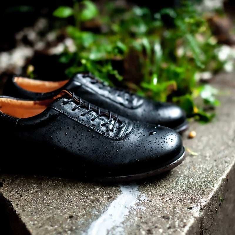 最終値下げ❗️blueover ブルーオーバー Marco マルコ レザーシューズ マルコTS-ブラック-幅広で歩きやすい防水ビジネススニーカー-blueover