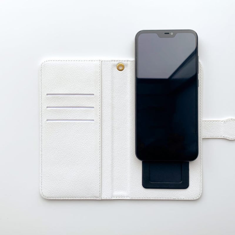 手帳型スマホケースLサイズ【カラス】(受注限定生産) | 鳴-nari