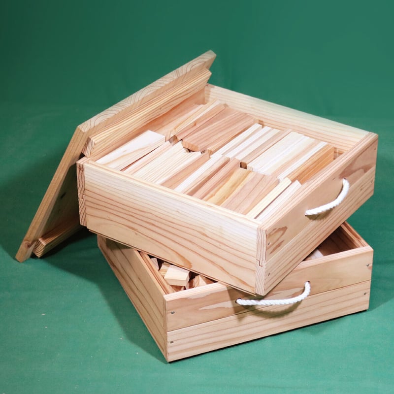 からからつみき 約700ピース 100%天然素材 まとめ売り からからつみき3種類(100+100+100)クリエイティブセットさね箱