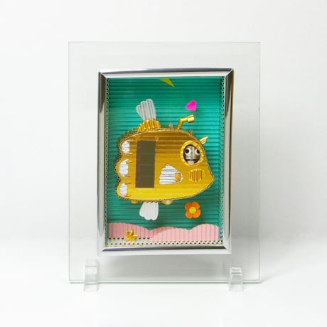 【送料無料】動くダンボールアート　「ミニマンボウ サブマリン」