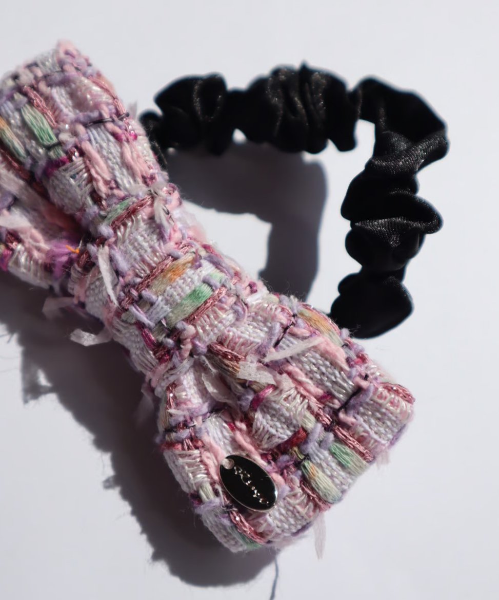 white×pink purple check(chouchou) | Rénfy