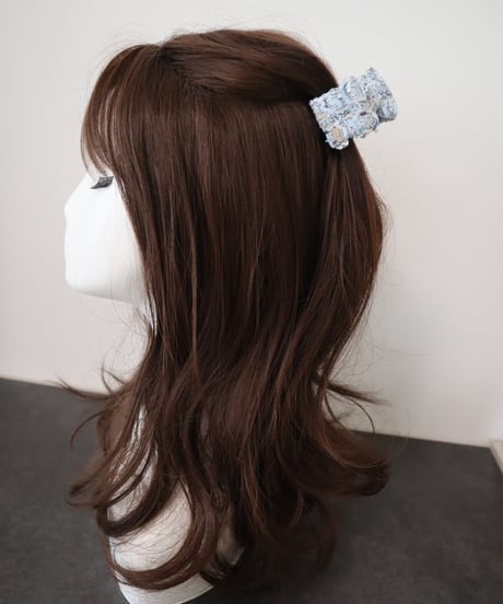 gray×light blue (mini mini clip)