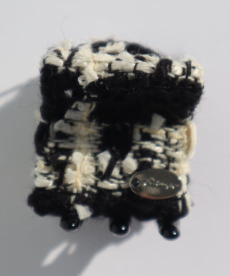 feather black×feather ivory(mini mini clip)