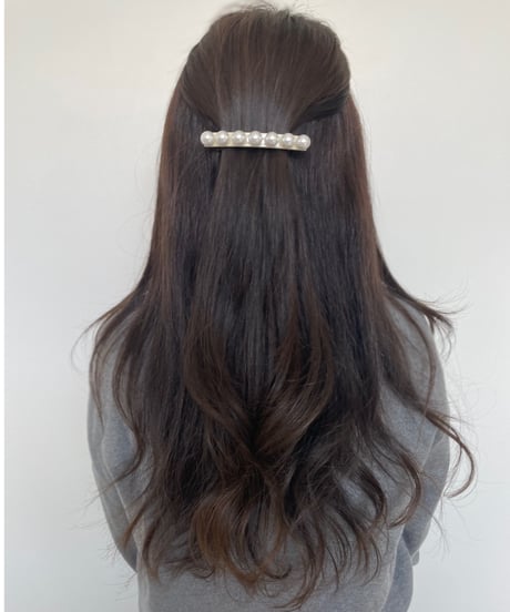 pearl 7 ivory(barrette)