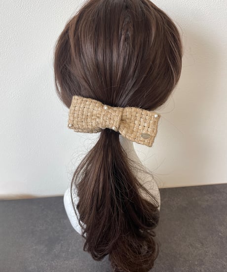 cotton pearl×jute(smart banana clip)