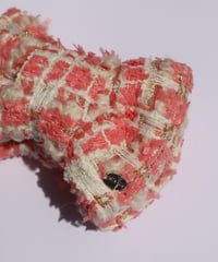 coral pink×white(banana clip)