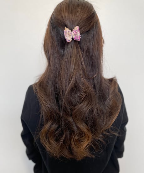 cream×purple(mini mini clip)