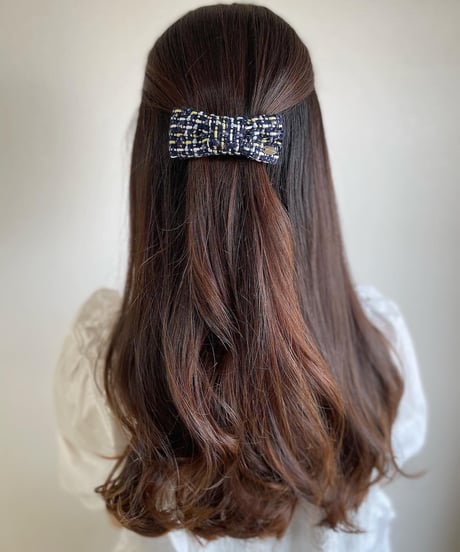 navy ×yellow×white(barrette)