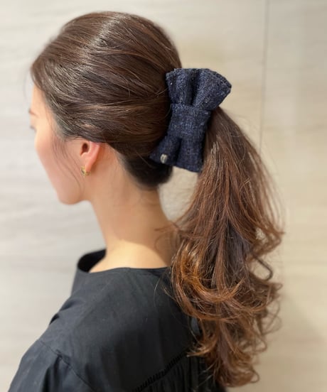 Navy×dress black(banana clip)