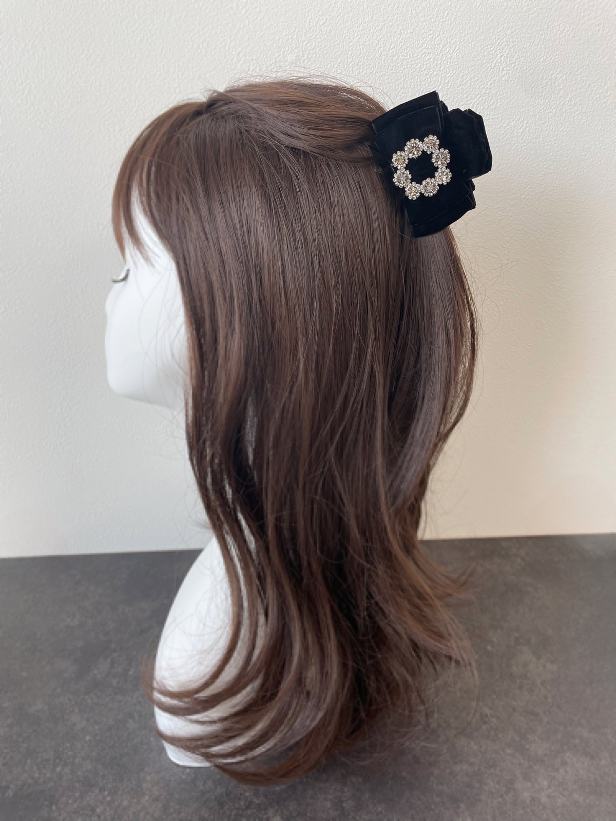 velvet bijou double ribbon (vance clip mini) |