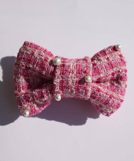cotton pearl×pink×pink (banana clip)