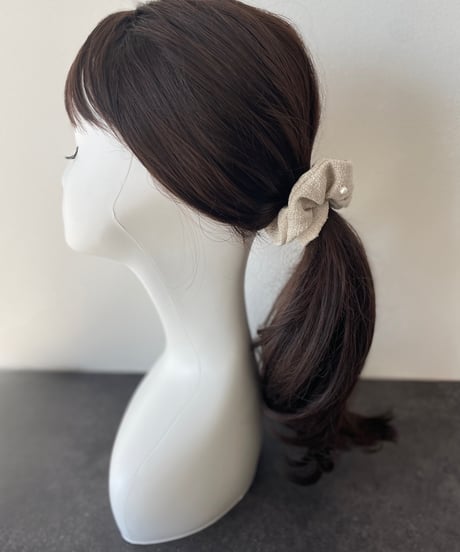 4cotton pearl×ivory beige (chouchou)