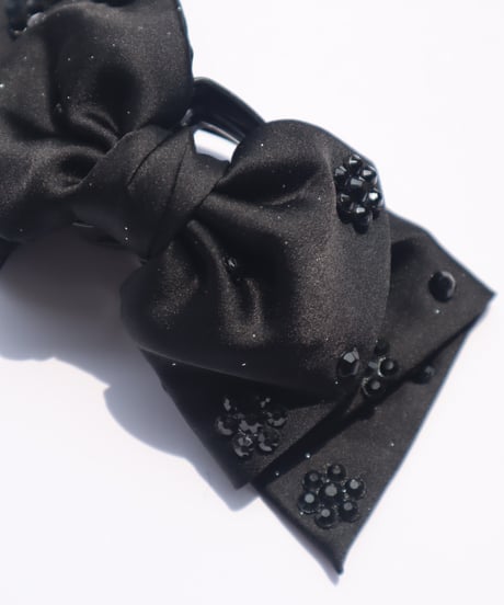 black silhouette ribbon(clip)