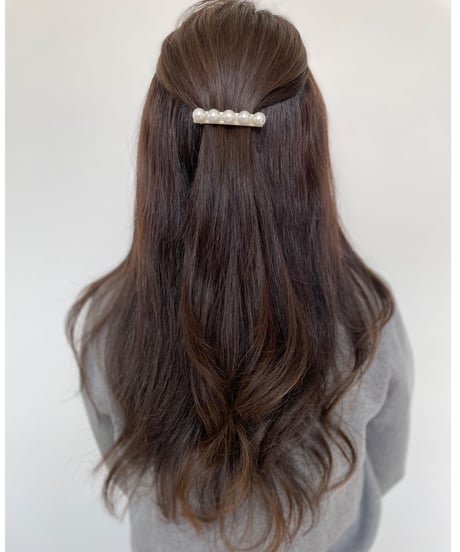 pearl 5 ivory(barrette)