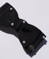 pearl double ribbon(barrette)