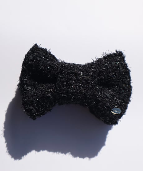 black fringe silver×gold (banana clip)