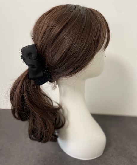 black×boucle black(combination ribbon)