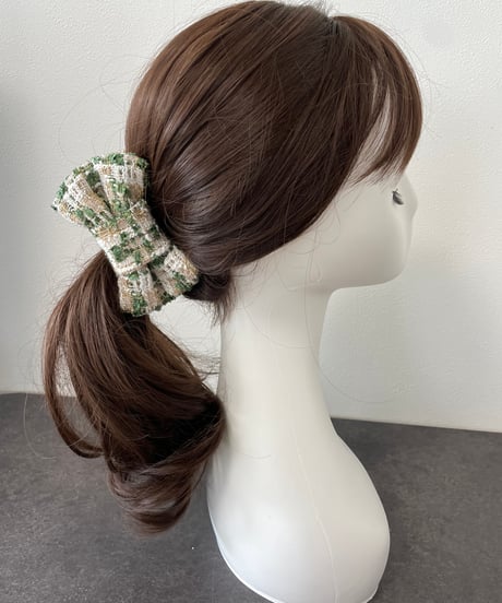 green×beige×white (banana clip)