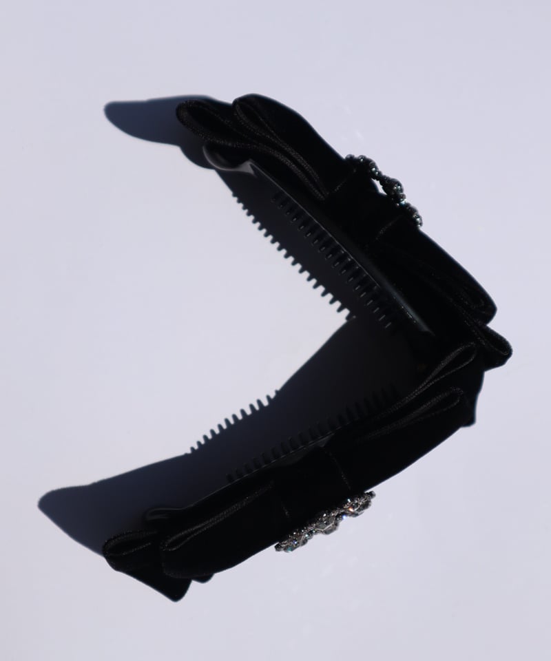 velvet ×bijou double ribbon(banana clip) | Rénfy