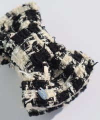 feather black×feather ivory(banana clip)