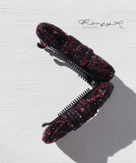 navy×red×silver(banana clip)