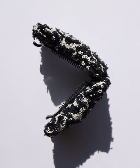 leopard  tweed monotone(banana clip)
