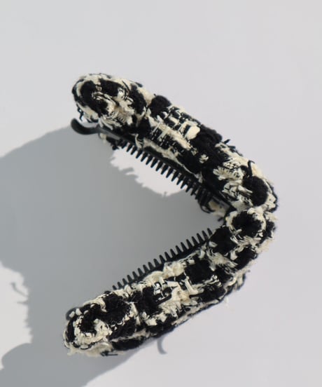 feather black×feather ivory(banana clip)