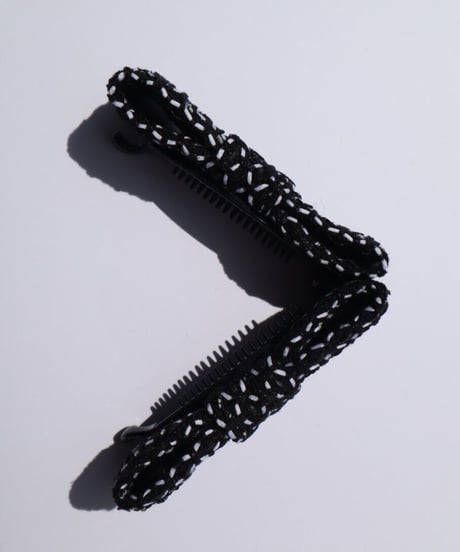 black×white texture (smart banana clip)