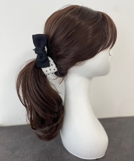 black×ivory white×black dot(combination ribbon)