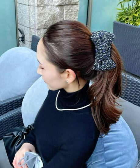 black×white×royal blue(banana clip)