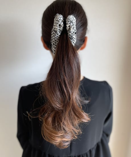 pon pongray×black×ivory(banana clip)