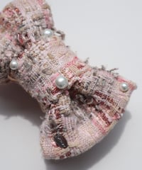 cotton pearl×pink×beige (banana clip)