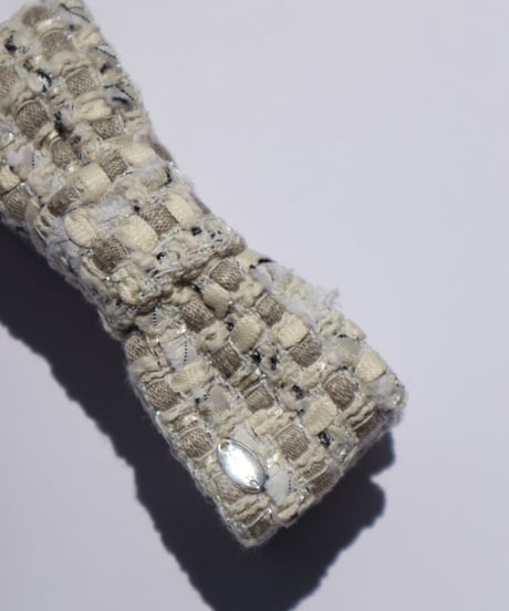 Ivory White Grey ×Metallic Silver(smart banana clip)