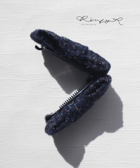 navy×rainbow(banana clip)