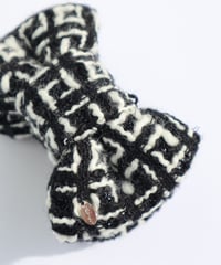 block white×laméblack(banana clip)