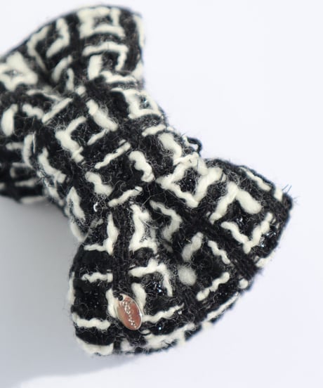block white×laméblack(banana clip)
