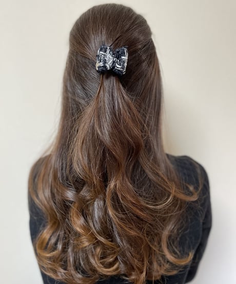 black×twist silver(mini mini clip)