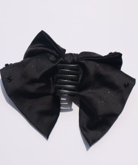 black silhouette ribbon(clip)