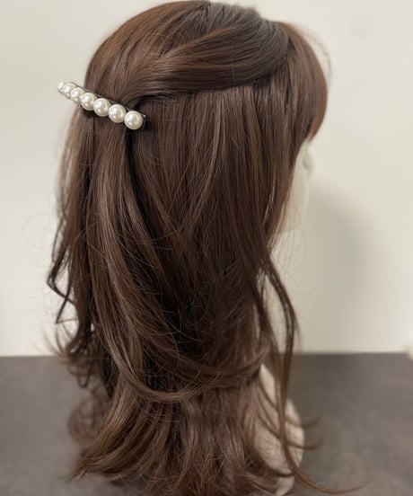 pearl 7 black(barrette)