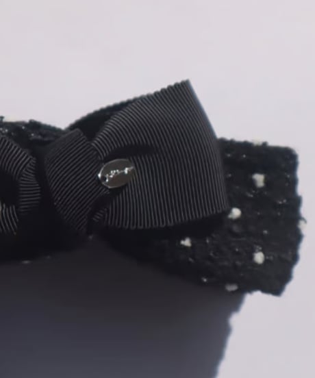 black×white dot(combination ribbon)