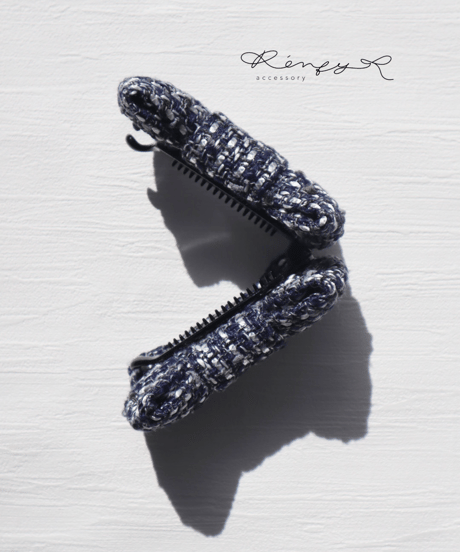 blue×silver(banana clip)