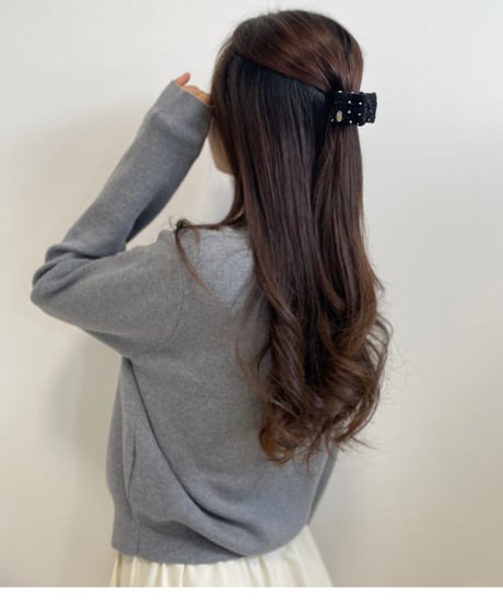 black×white dot (mini mini clip)