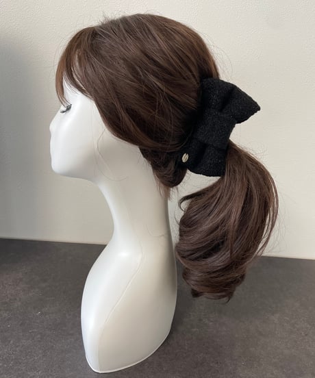 black×laméblack(banana clip)