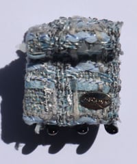 gray×light blue (mini mini clip)
